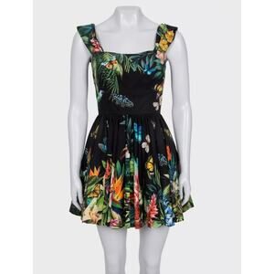 Dolce & Gabbana Bright Print Cotton Mini Dress IT40/S